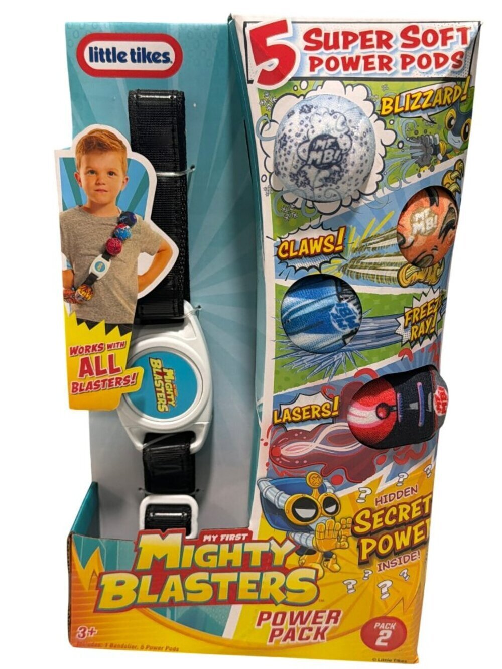 My First Mighty Blasters Power Pack 5 Super Soft Power Pods Little Tikes 3+